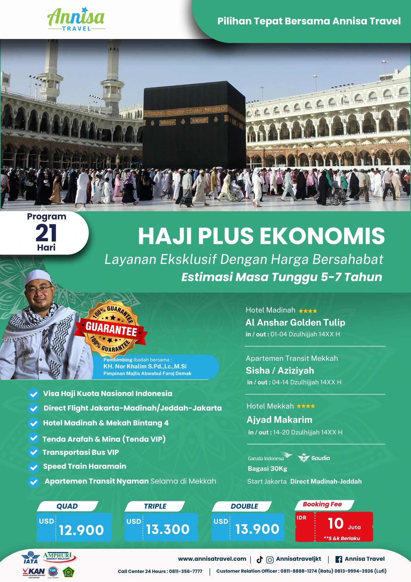 BIAYA HAJI PLUS EKONOMIS