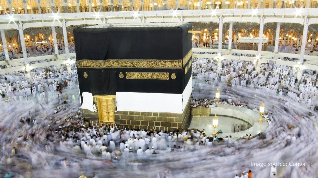 Ilustrasi pelaksanaan haji wada di Mekkah