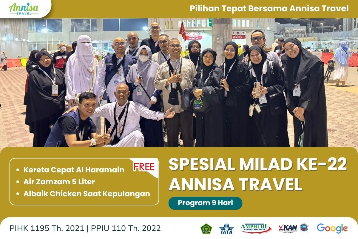 Paket Umroh Bintang 5 Spesial Milad ke-22 Annisa Travel