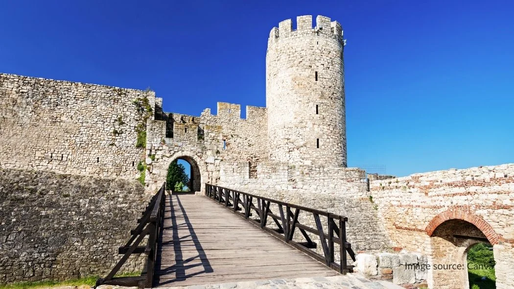 Kalemegdan Fortress di Belgrade, wilayah Balkan