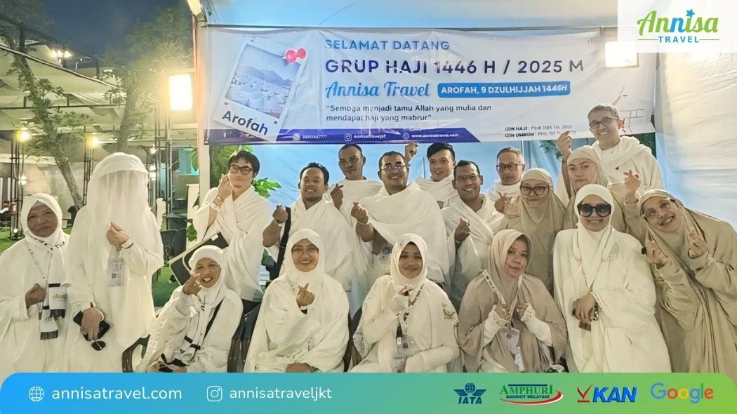 jamaah haji berangkat bersama Annisa Travel serta kementerian haji dan umroh RI