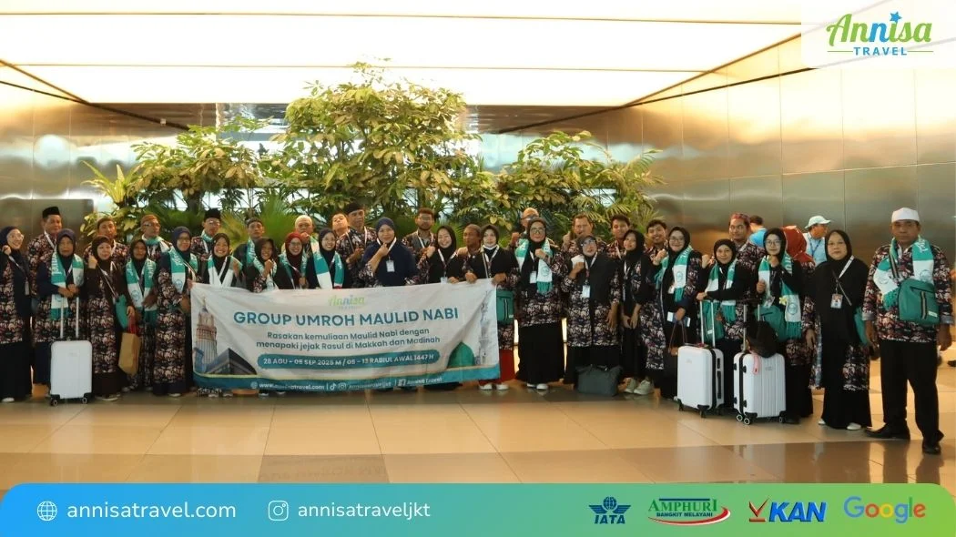 jamaah umroh Annisa Travel yang berangkat saat maulid nabi