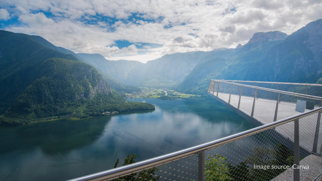 View dari Skywalk Hallstatt