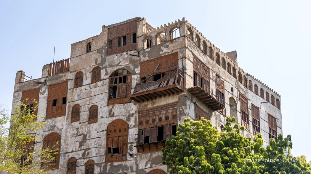 Rumah berarsitektur khas Hijaz di Al Balad Jeddah