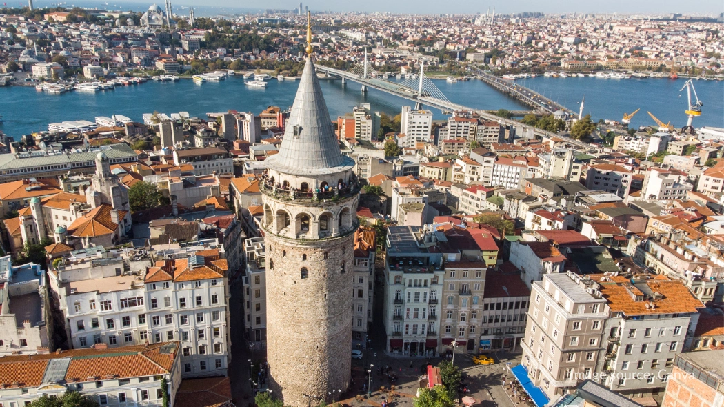 Galata Tower dan Selat Bosphorus