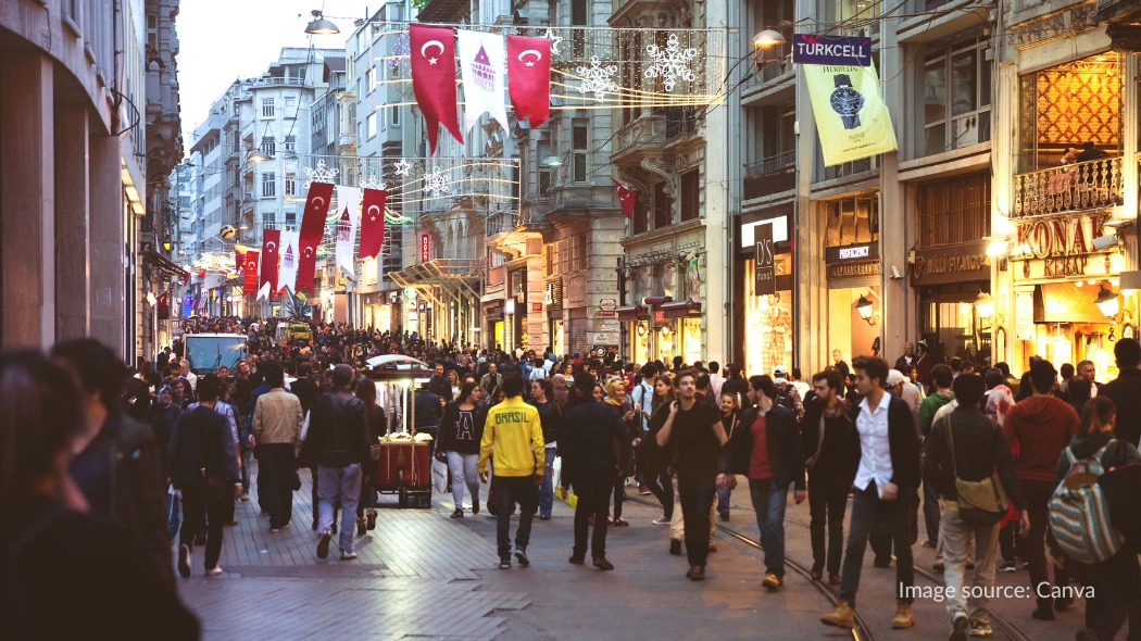 Istiklal Street di Istanbul