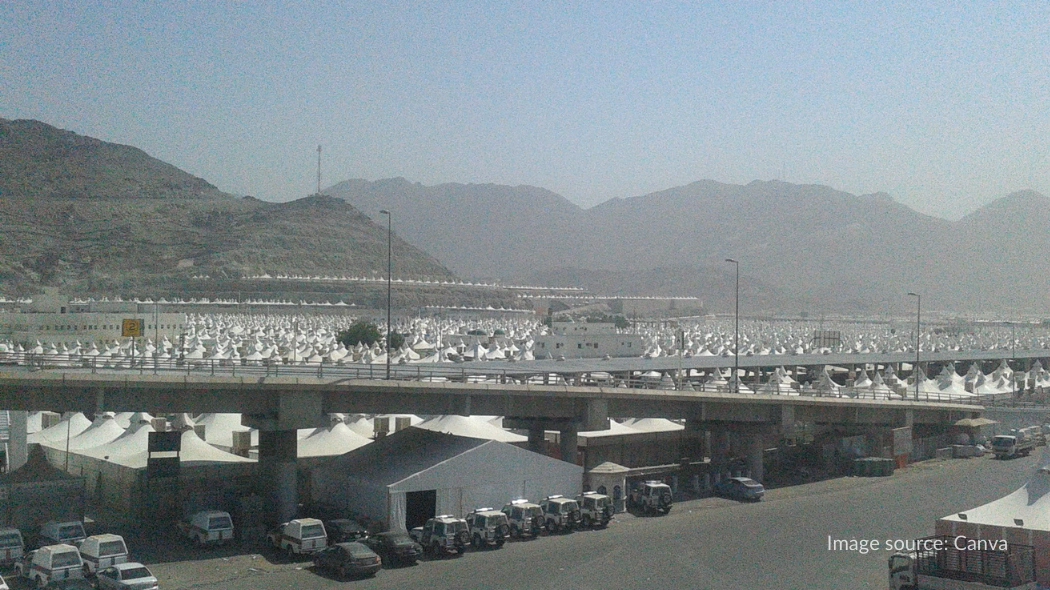 Mina, tempat bersejarah di Mekkah dengan lebih dari 100.000 tenda untuk para jamaah haji