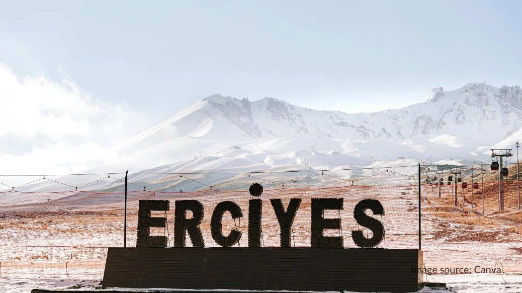 Papan nama Gunung Erciyes