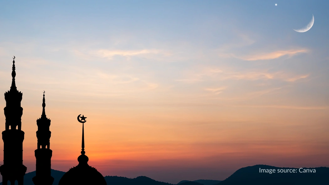 Ilustrasi malam terjadinya kisah Isra Miraj