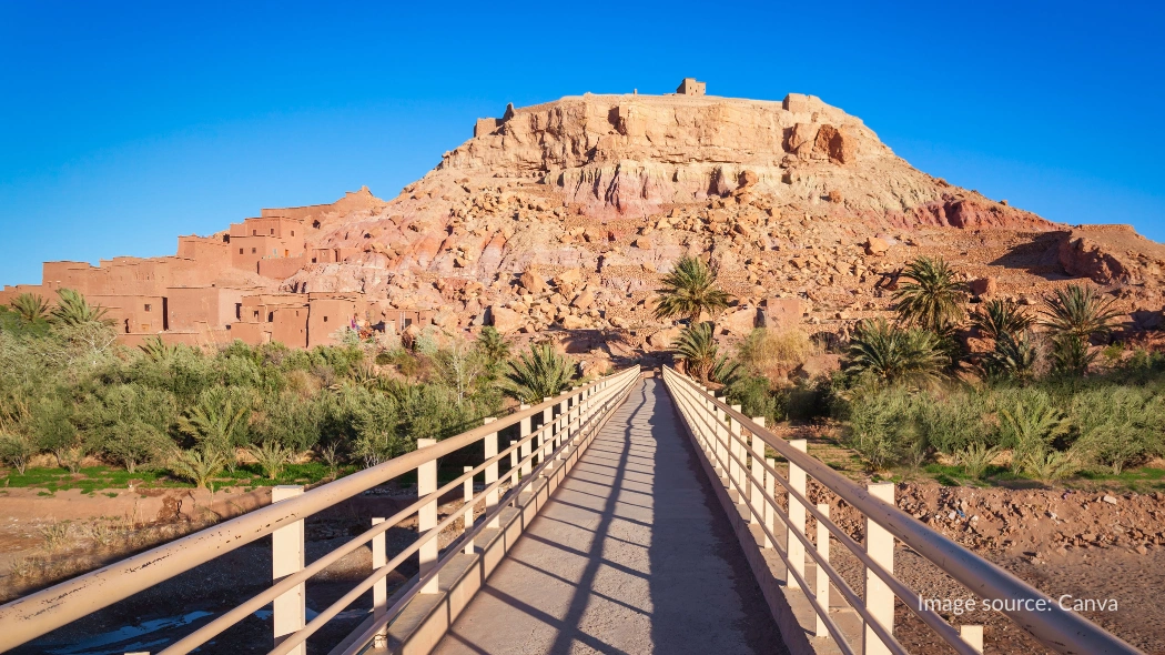 Jembatan menuju Ait Ben Haddou