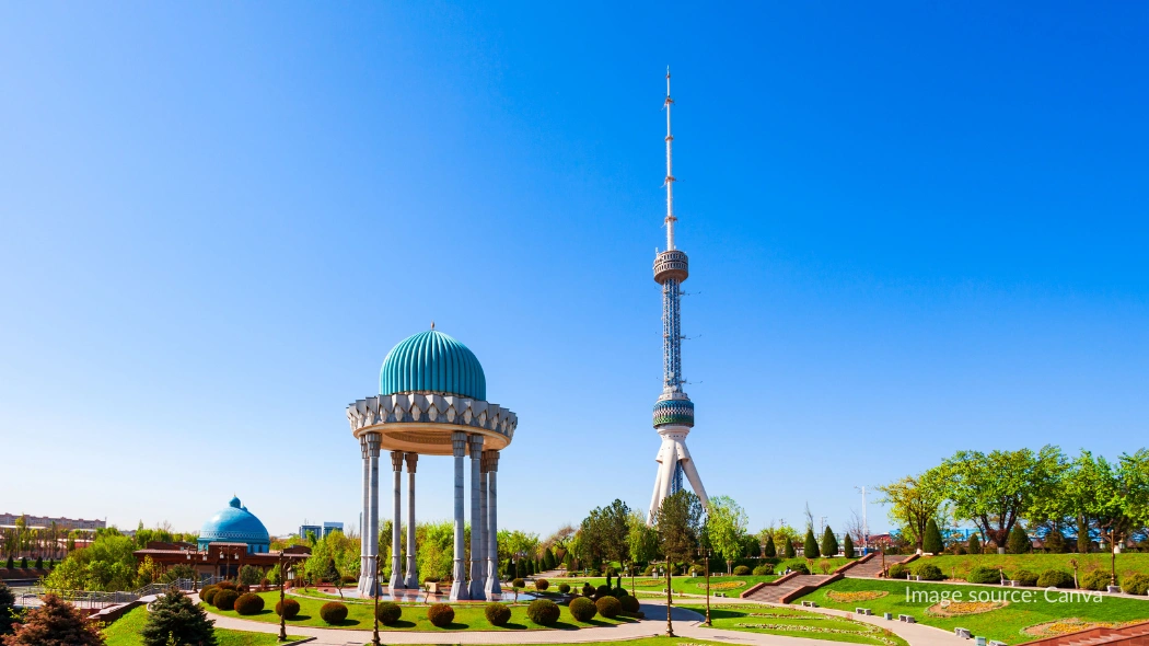 Tashkent TV Tower, tempat wisata Tashkent yang menawarkan panorama kota dari ketinggian
