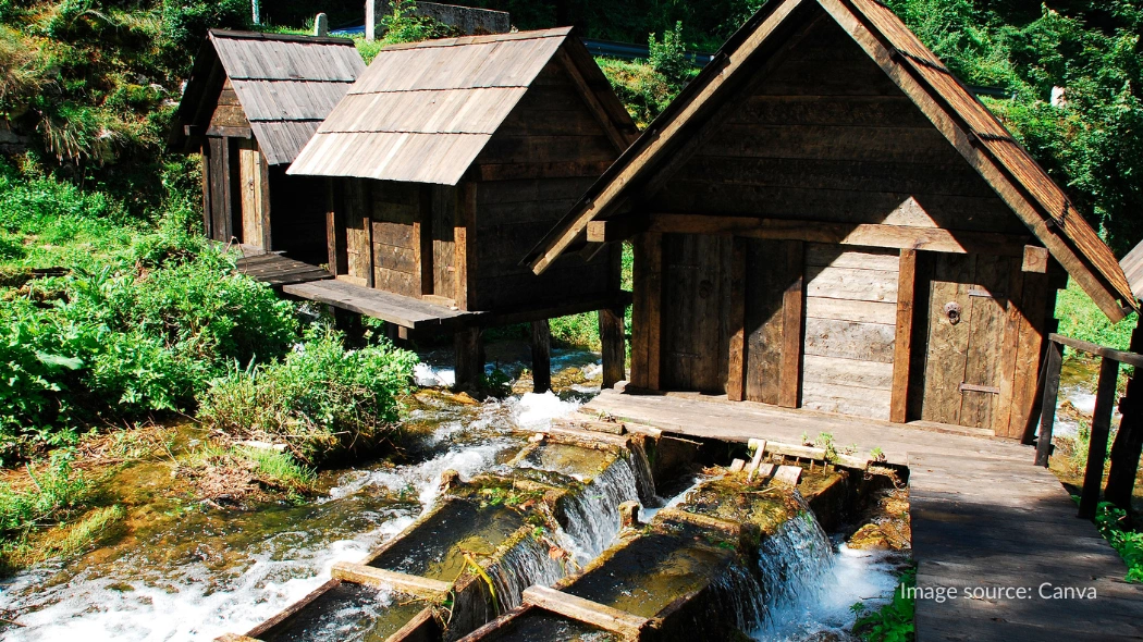 Watermills di dekat Danau Pliva