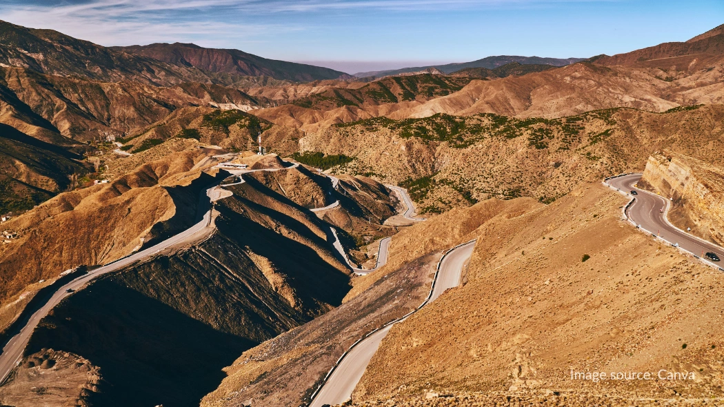 Jalur Tizi n’Tichka di Maroko