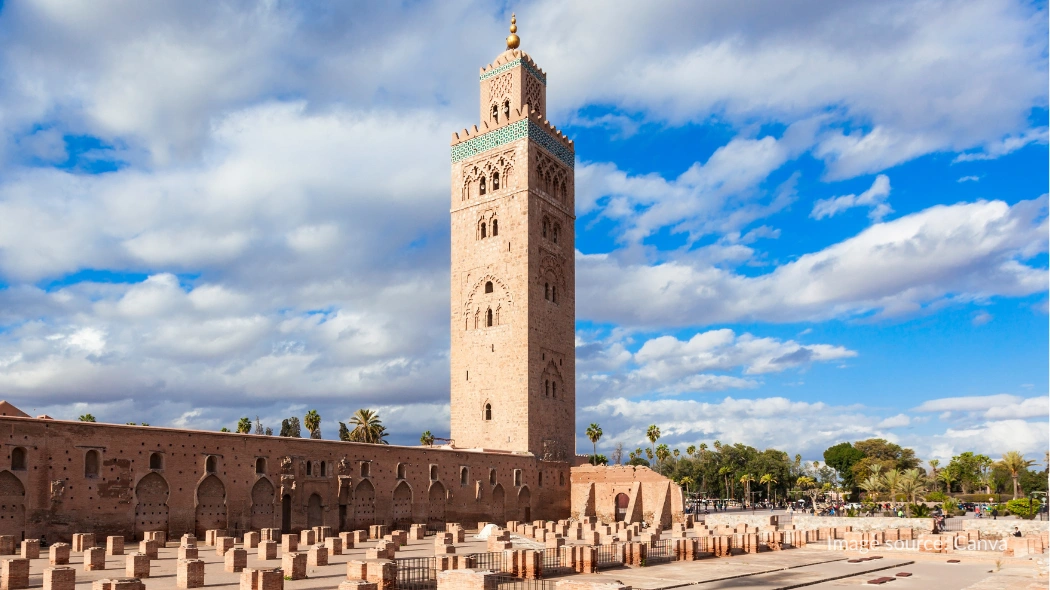 Sisa-sisa Masjid Koutoubia pembangunan pertama