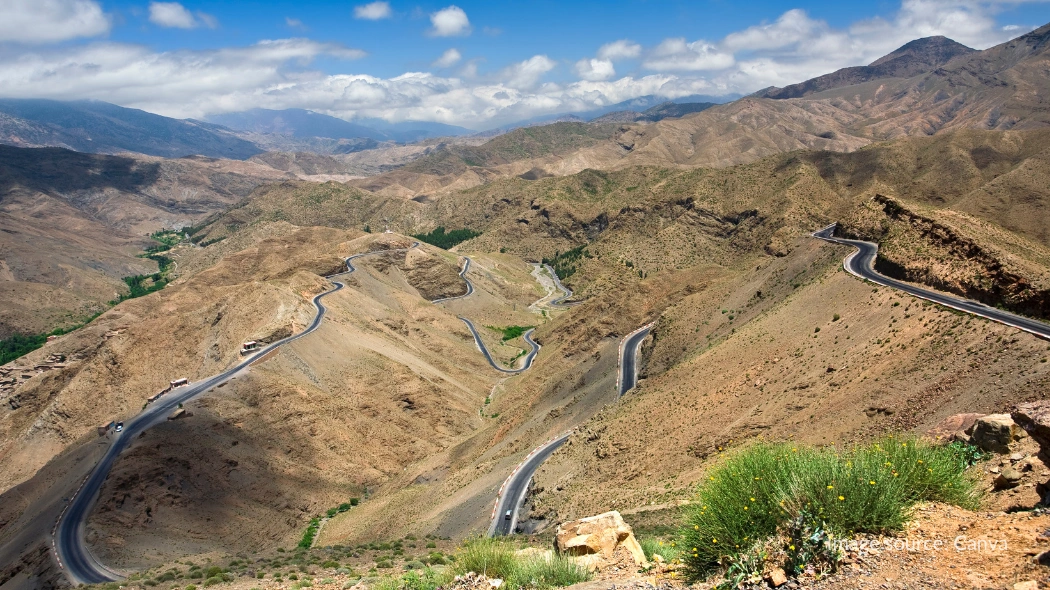 View panorama Tizi n’Tichka