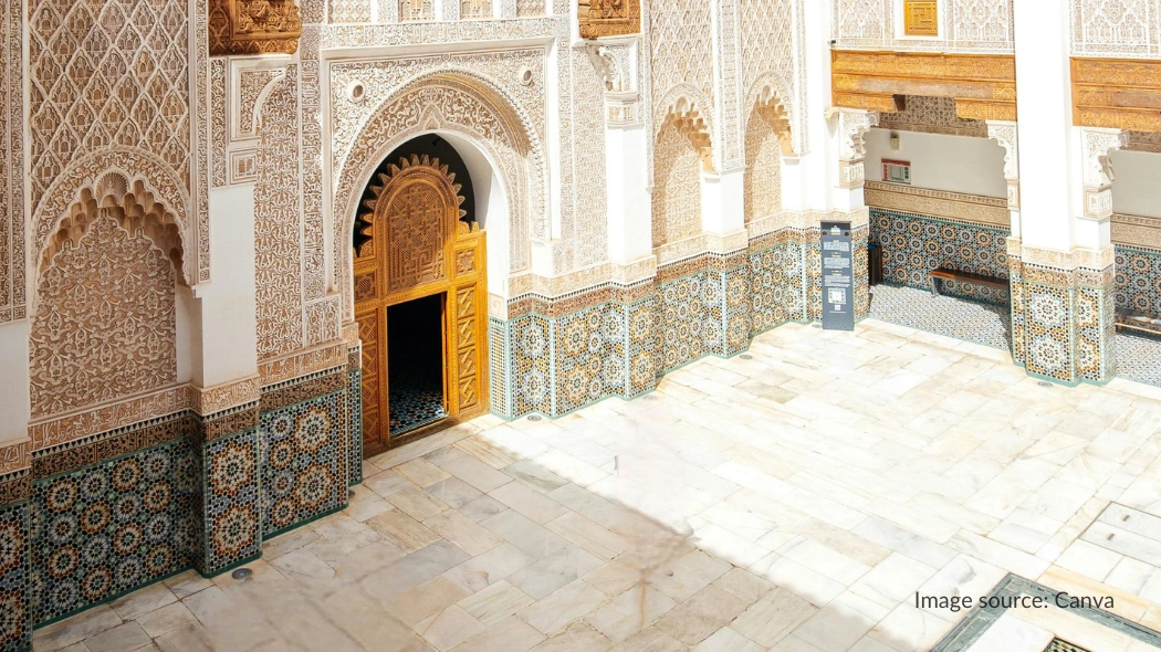 Bagian dalam Madrasah Ben Youssef
