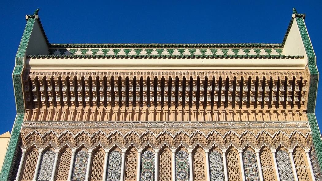 Detail ukiran di Royal Palace of Fez