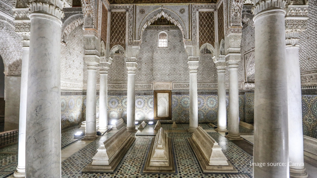 Hall of Twelve Columns di Saadian Tombs