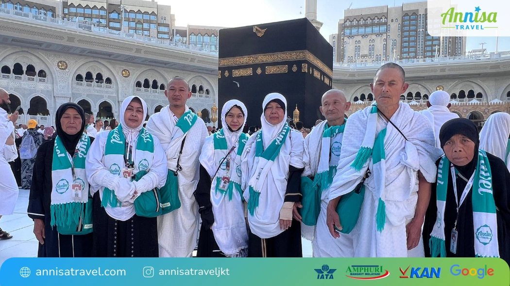 Jamaah Annisa Travel telah dibekali ilmu menangani batal wudhu ketika tawaf