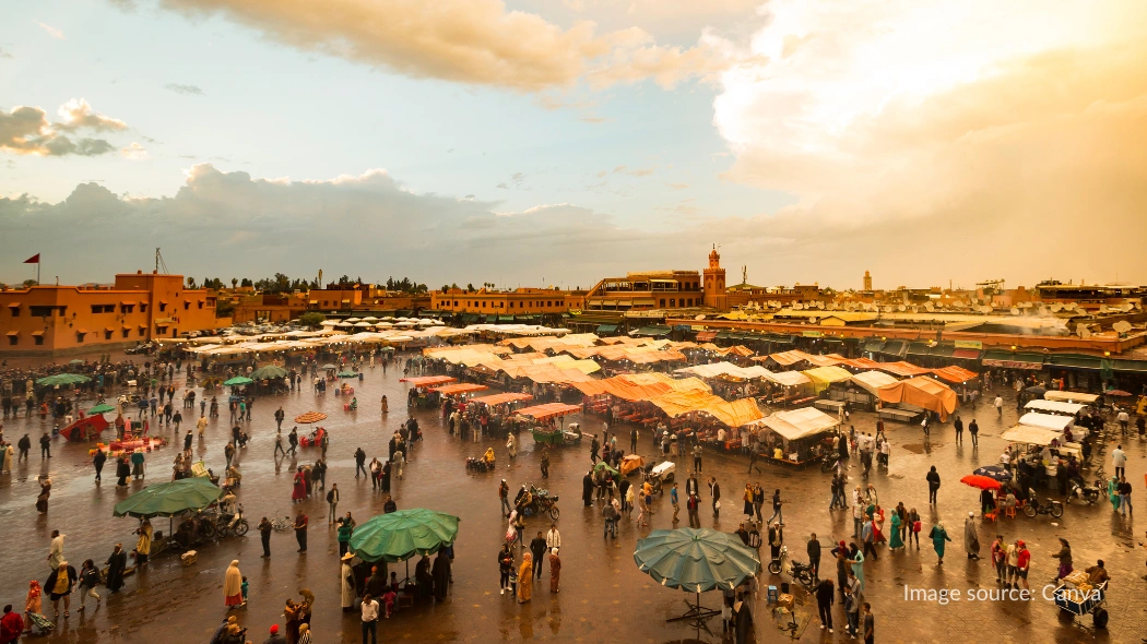 Jemaa el-Fnaa, alun-alun paling ikonik di Marrakesh Maroko