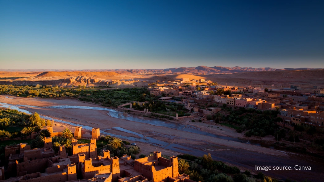 Landscape Ouarzazate Maroko