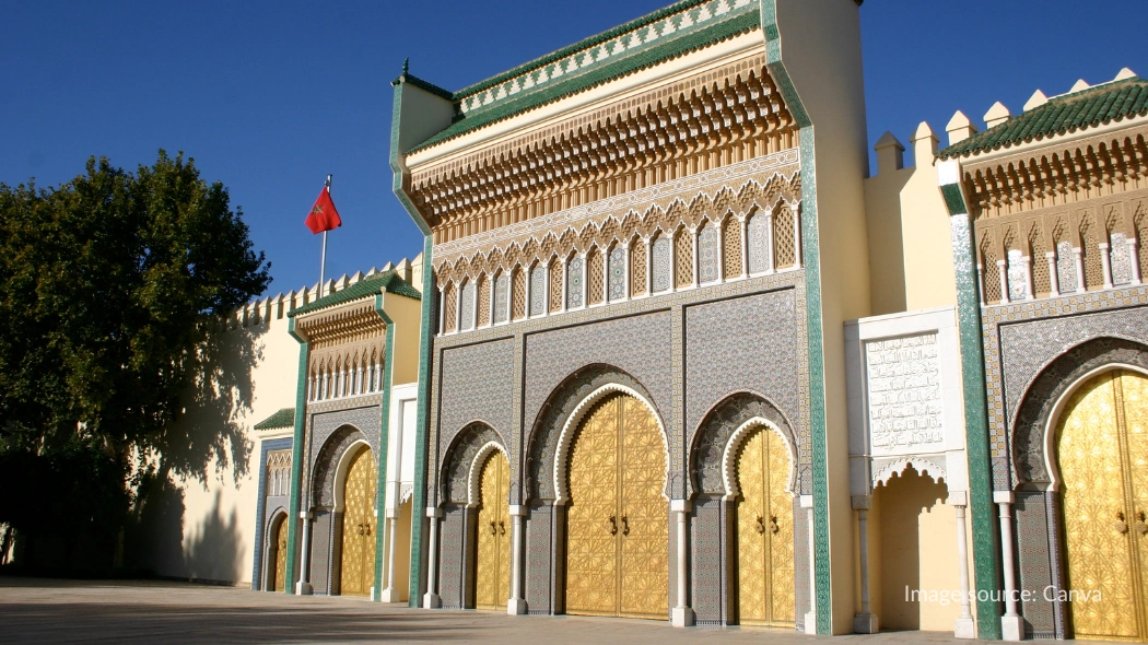 Penampakan Royal Palace of Fez dari samping
