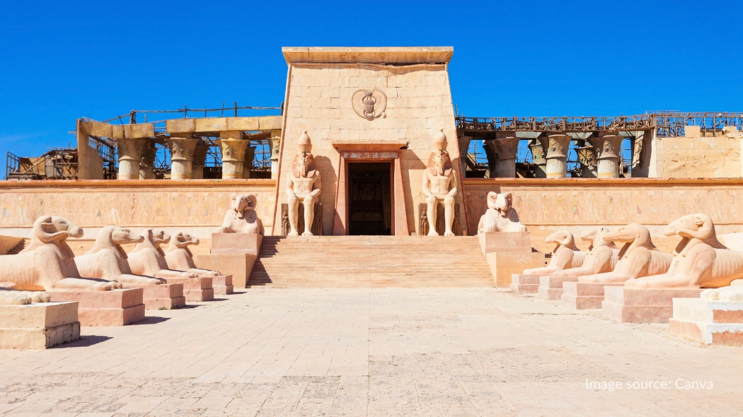 Set lokasi film di Atlas Studio Ouarzazate Maroko