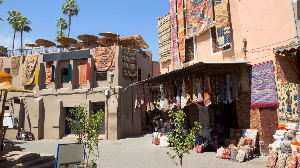 Souk Semmarine di Marrakesh Maroko