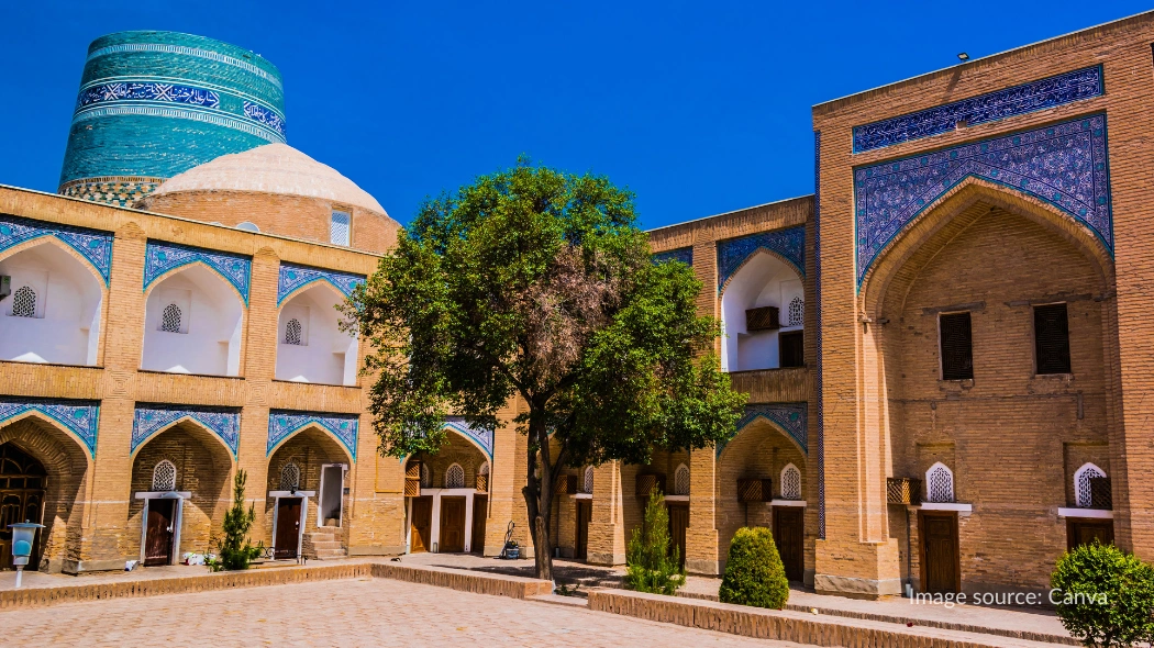 Madrasah Muhammad Amin Khan di Khiva Uzbekistan