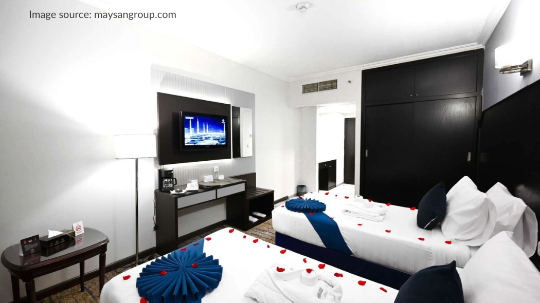 Kamar double bed di Hotel Grand Plaza Al Madina