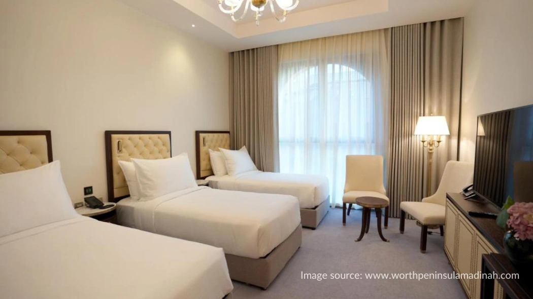 Kamar tidur di Hotel Peninsula Worth Madinah