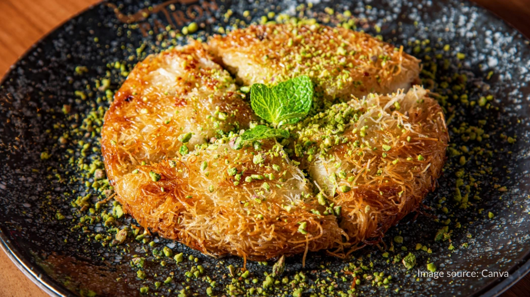 Kunafa, salah satu makanan khas Madinah yang banyak diburu jamaah