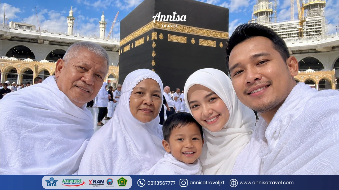 Panduan estimasi biaya umroh keluarga bersama Annisa Travel.