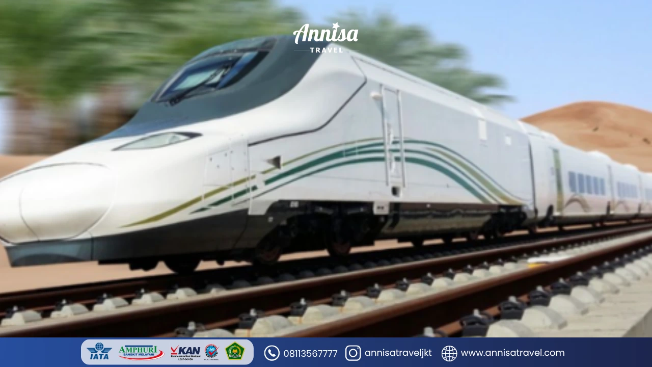 Kenyamanan perjalanan menggunakan Kereta Cepat Al Haramain Annisa Travel