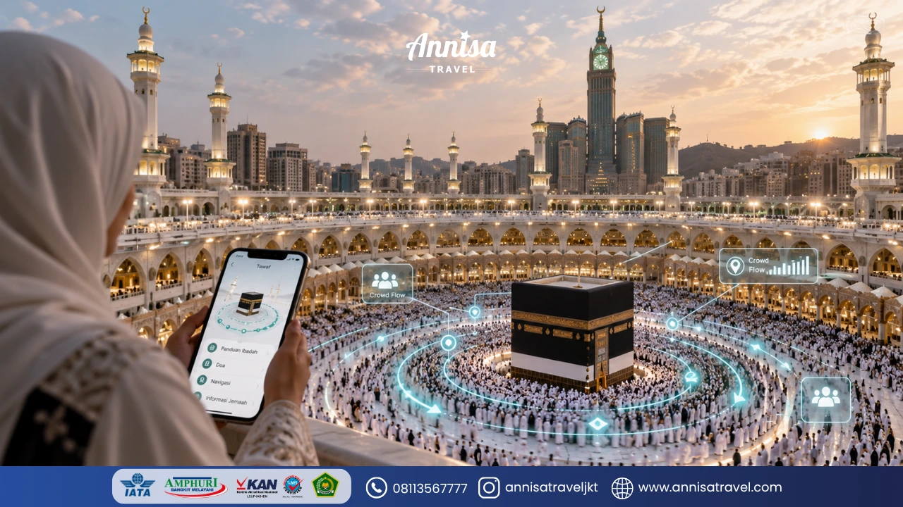 AI haji dan umrah membantu jemaah Tawaf dan Sa’i